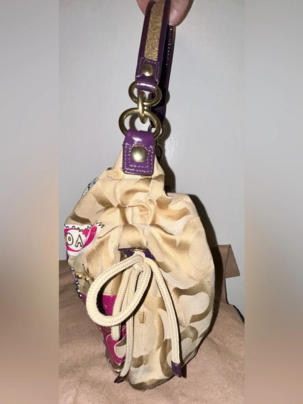 Coach Poppy Pop C Applique Jazzy Hobo Bag . Y2K
